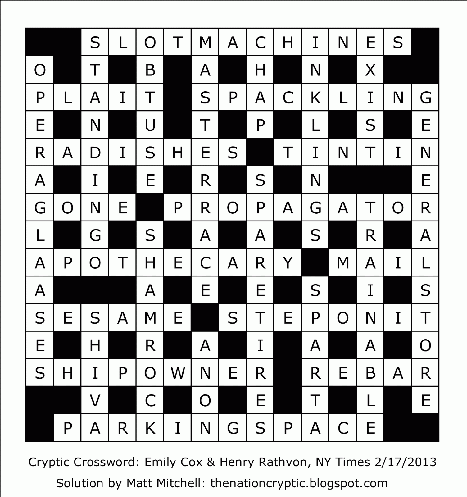 The Nation Cryptic Crossword Forum New York Times Cryptic Crossword