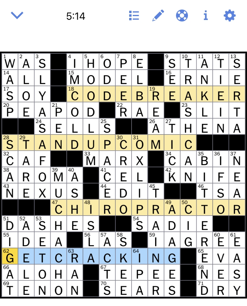 The New York Times Crossword Puzzle Solved Monday 39 s New York Times 
