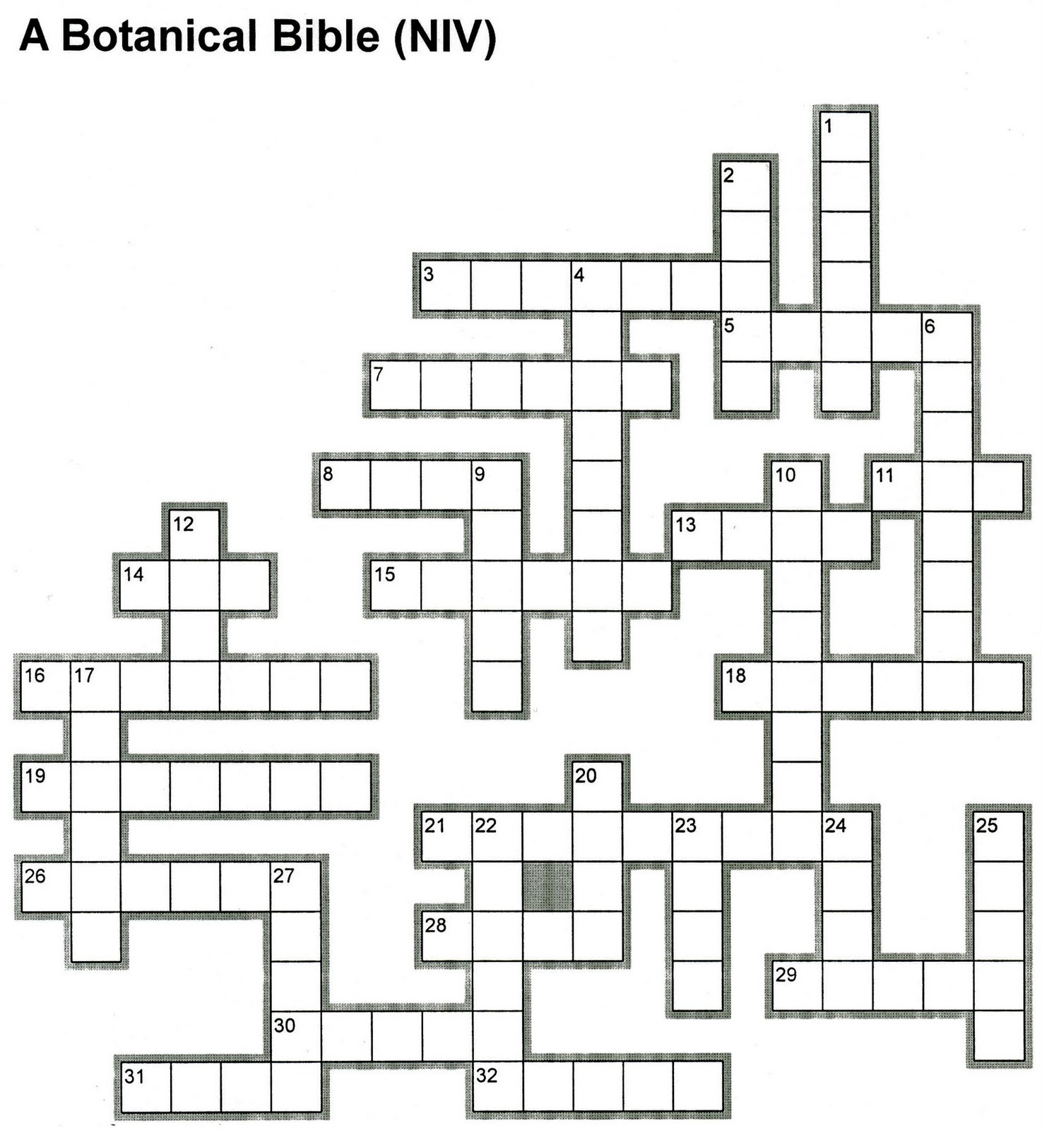 The Verge Of Heaven Crossword Puzzle A Botanical Bible