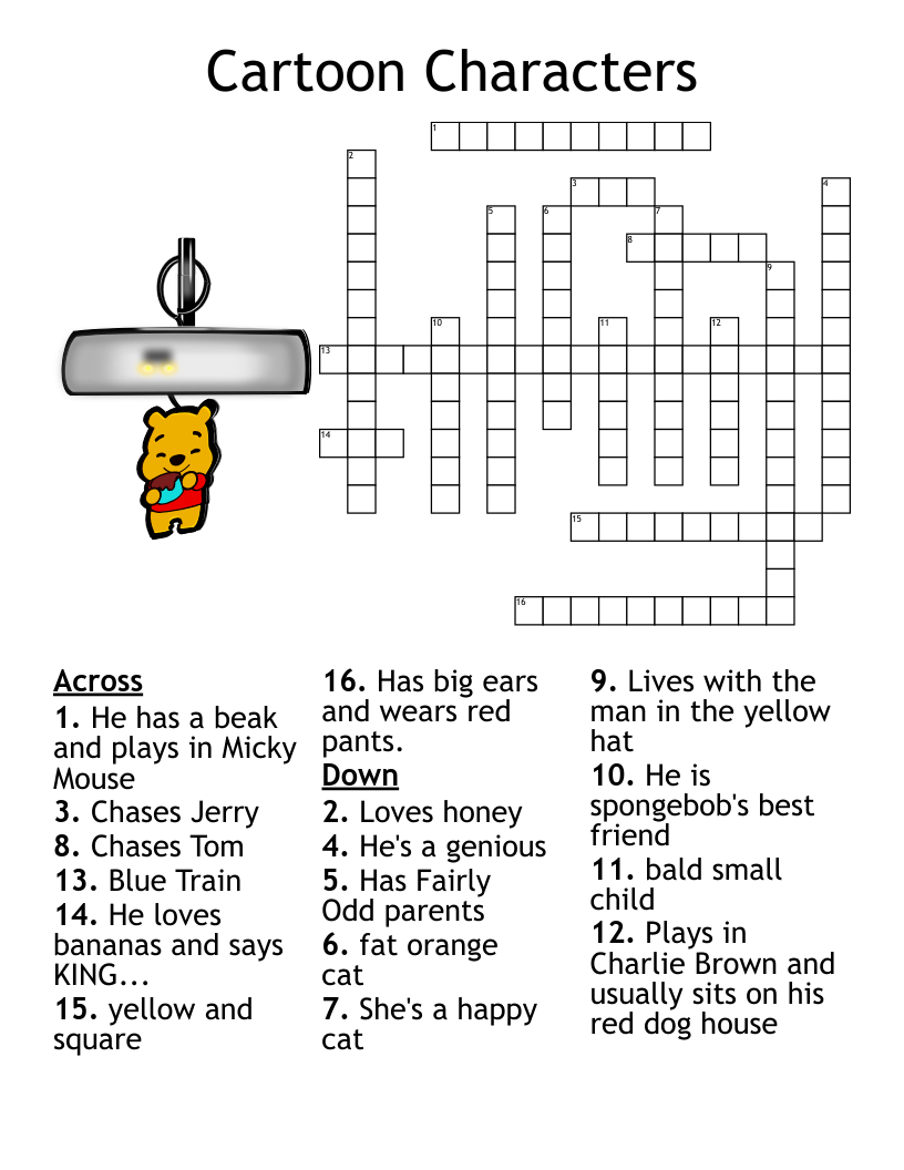 Top 125 Animated Character Crossword Clue Electric kingdom
