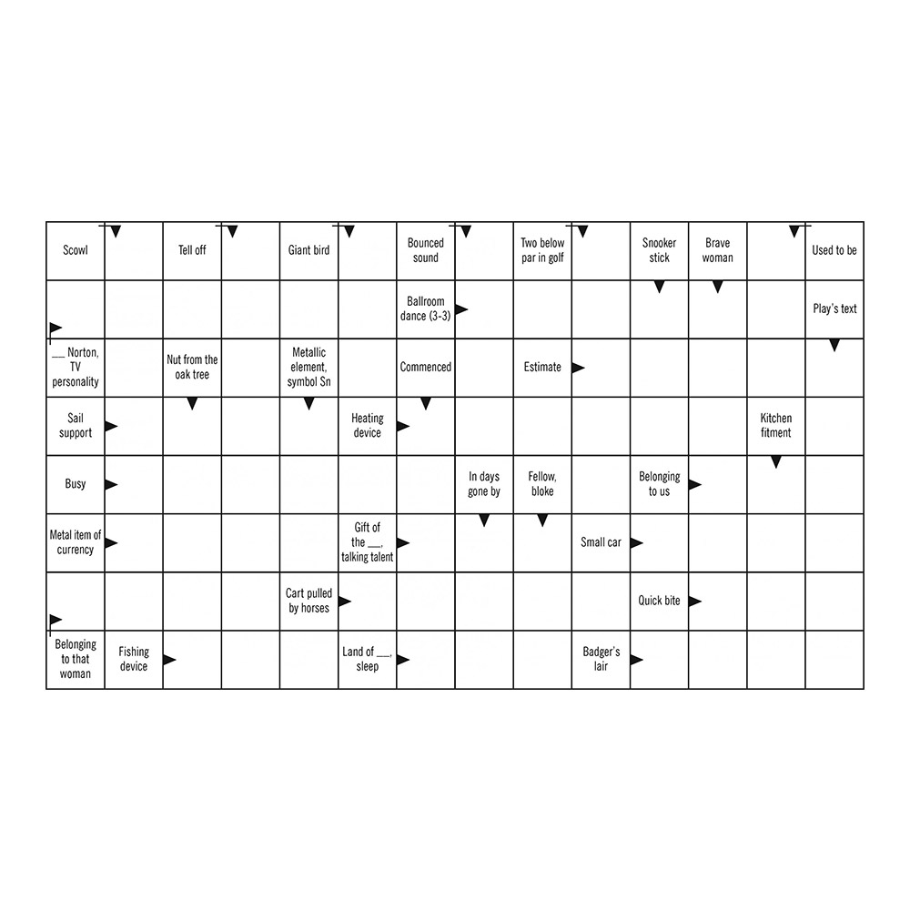 Two Speed Crossword Puzzler