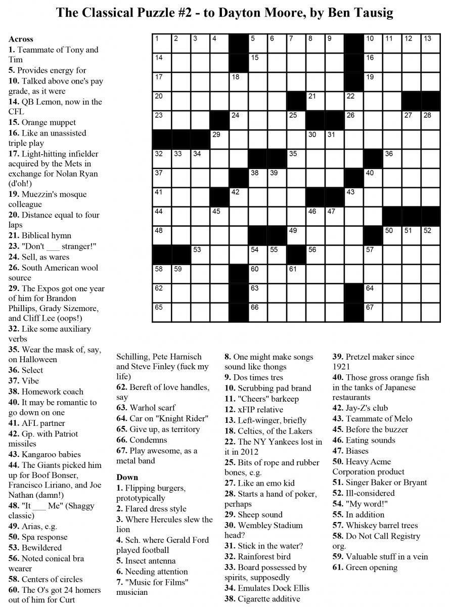 Usa Today Printable Crossword Puzzles 2020 Free Crossword Puzzles 