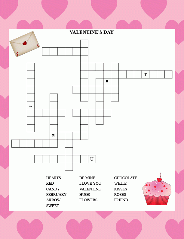 Valentines Crossword Free Printable