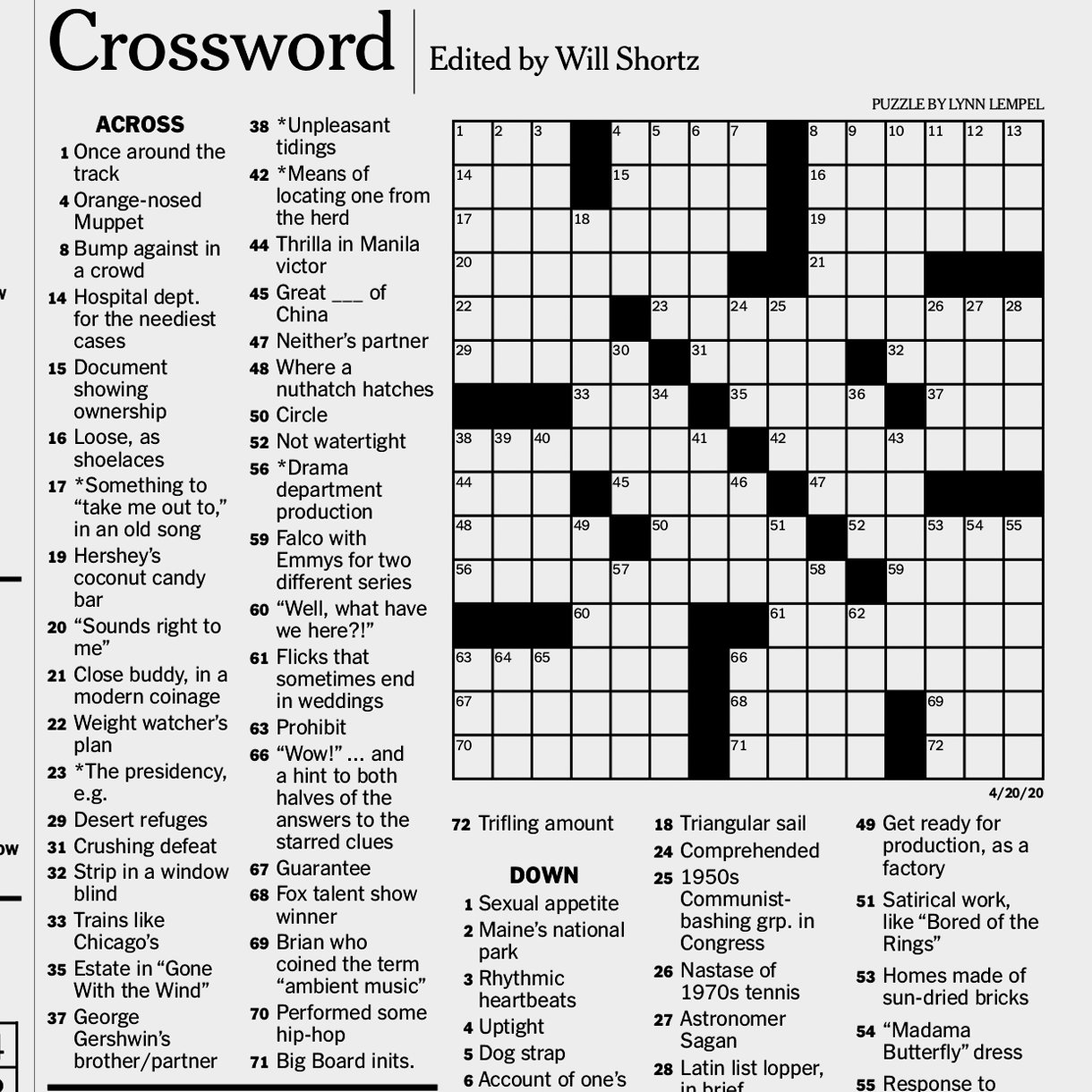 What Is The Hardest Nyt Crossword Zonrhinohopster