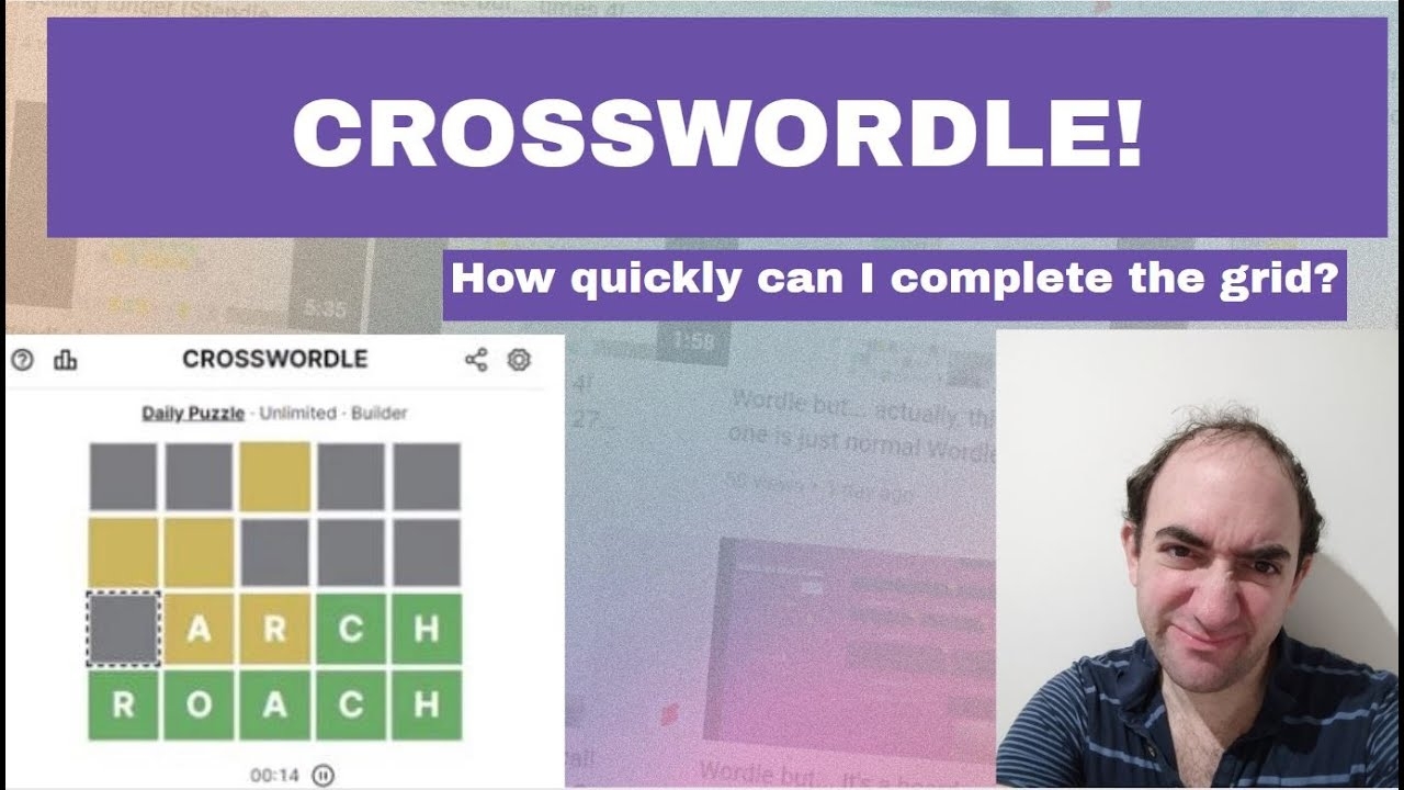 Wordle In Reverse CROSSWORDLE Puzzle For 15 May 2023 YouTube