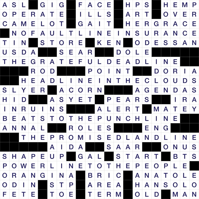 WSJ Crossword Answers January 13 2024 WSJ Crossword