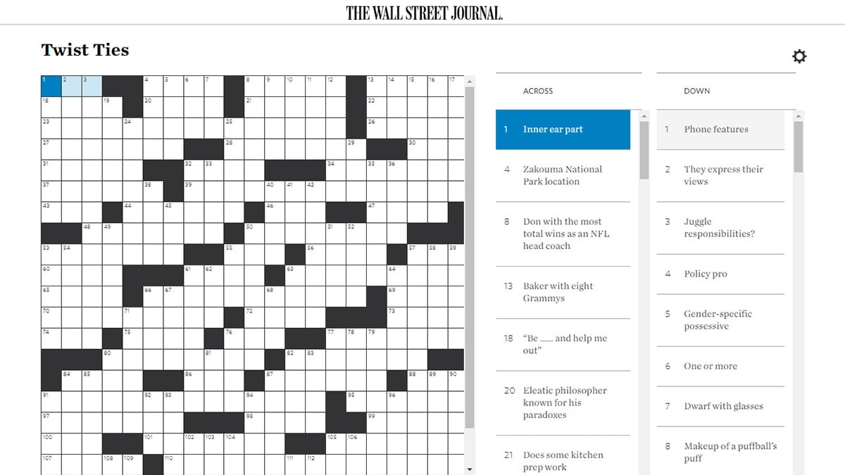 WSJ Crossword April 30 2025 Answers 4 30 25 Try Hard Guides