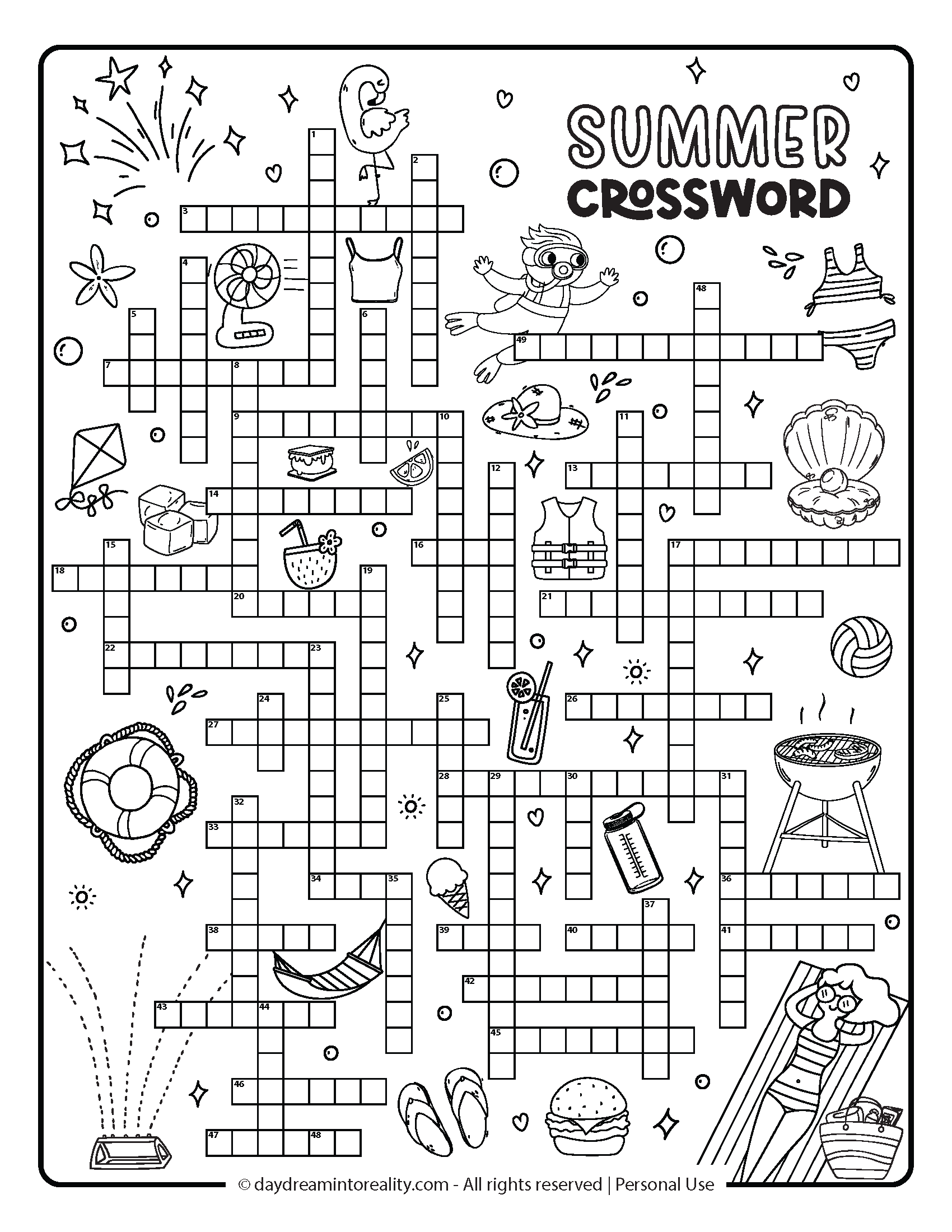 10 Summer Crossword Puzzles Free Printable PDFs From Easy To 