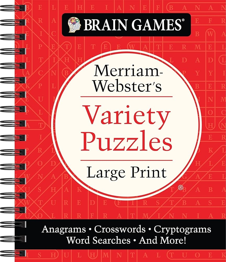 Brain Games Merriam Webster s Variety Puzzles Large Print