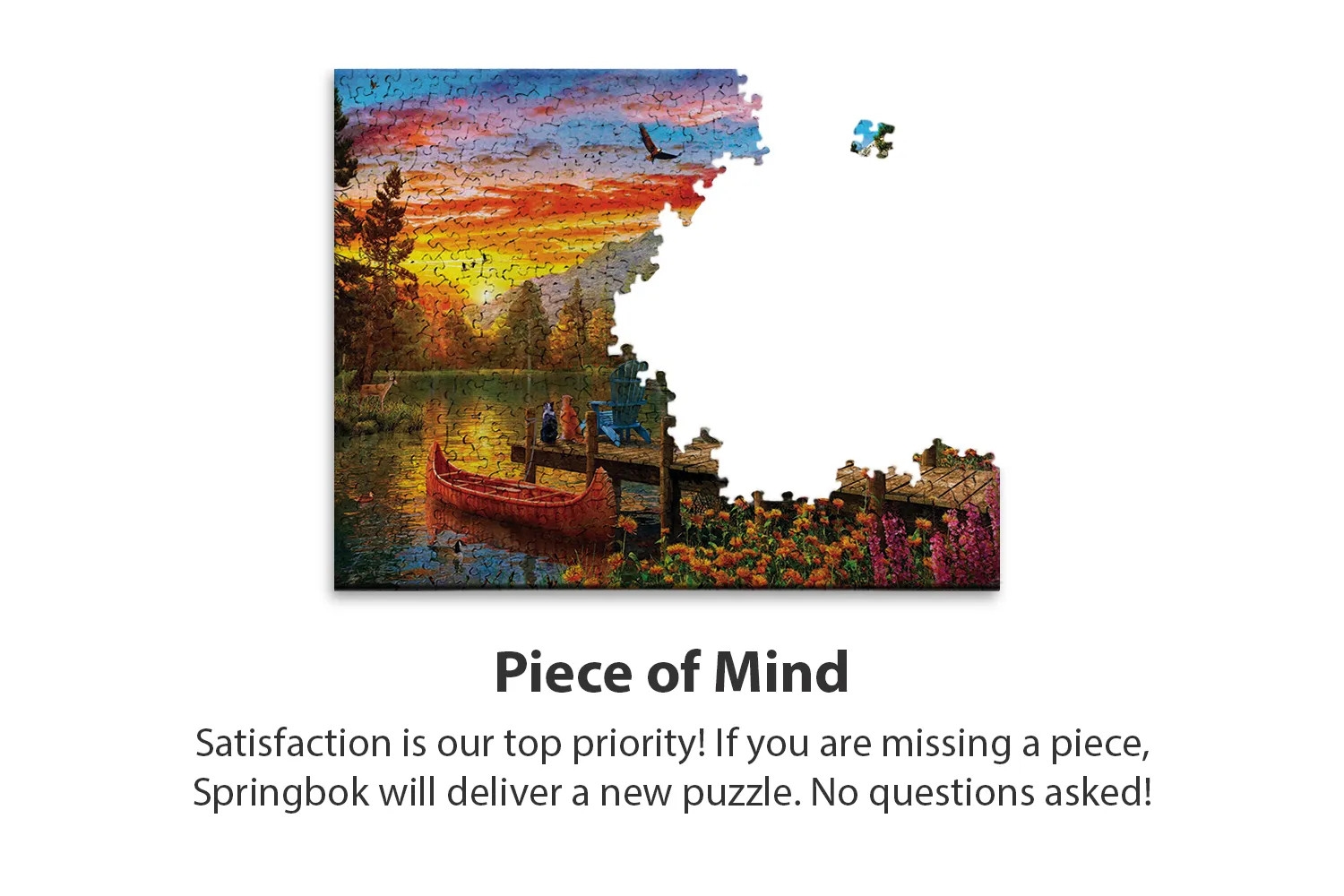 Cabin Evening Sunset 1000 Piece Jigsaw Puzzle