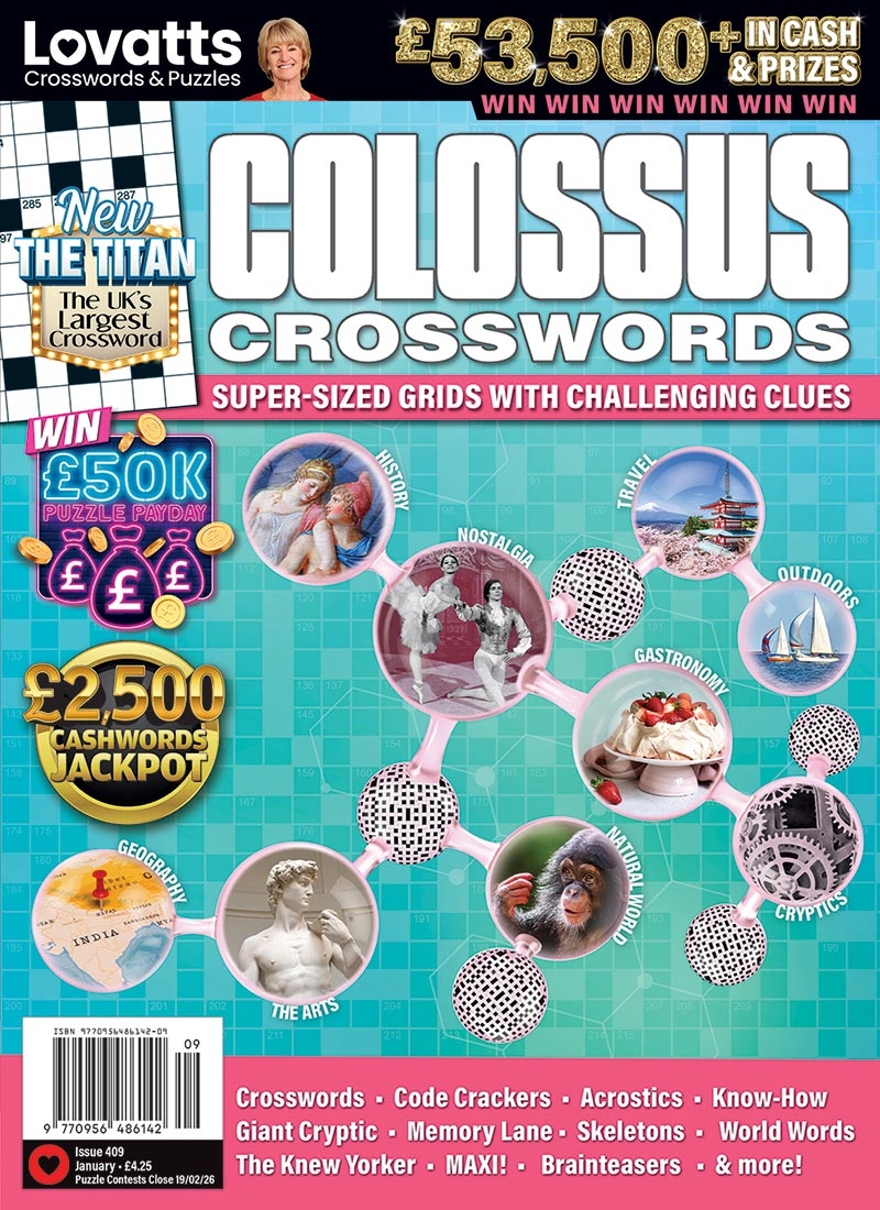 Colossus Crosswords Magazine UK Lovatts Crossword Puzzles 