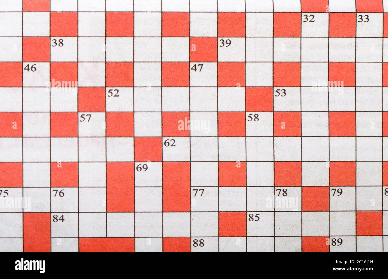 Crossword Clues Hi res Stock Photography And Images Alamy