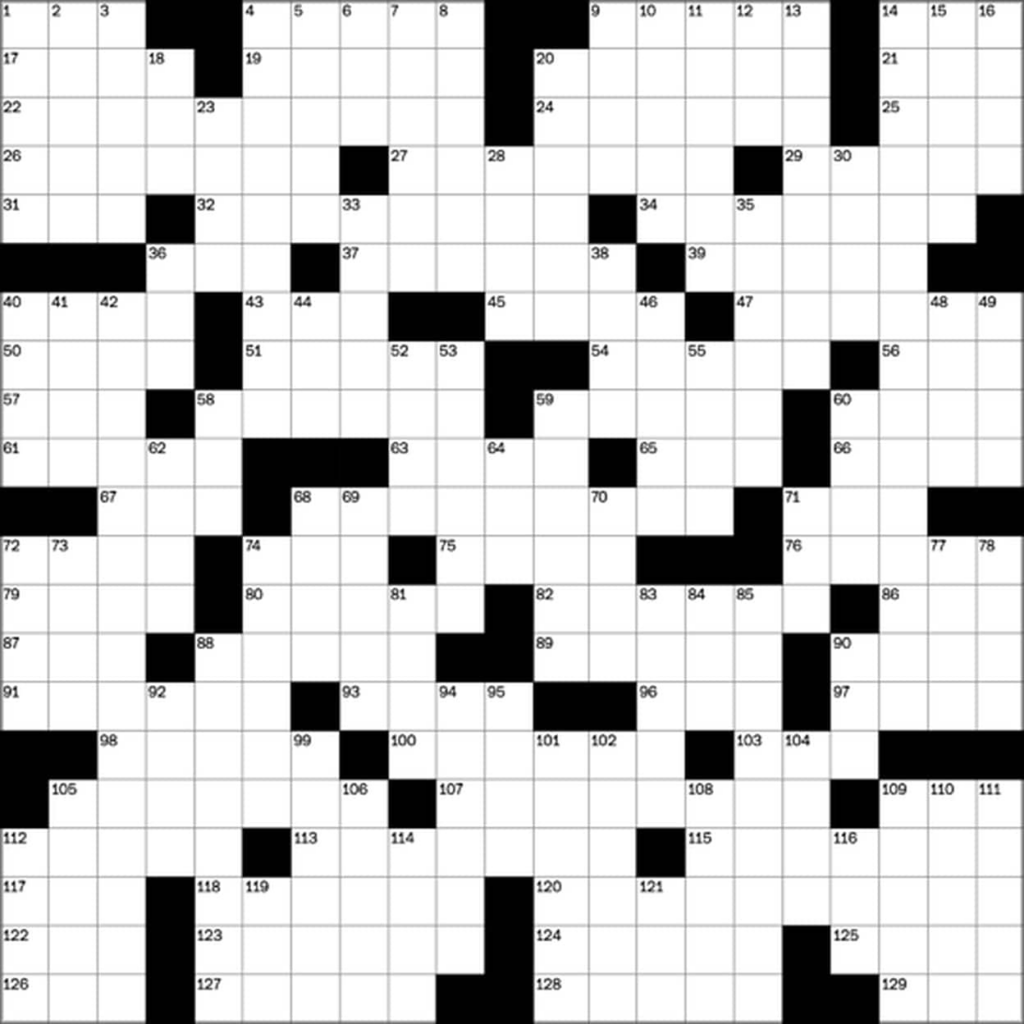 Washington Times Free Crossword Puzzle Free Printable Crosswords