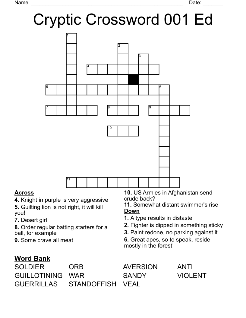 Cryptic Puzzles Printable Www lx iriss uk