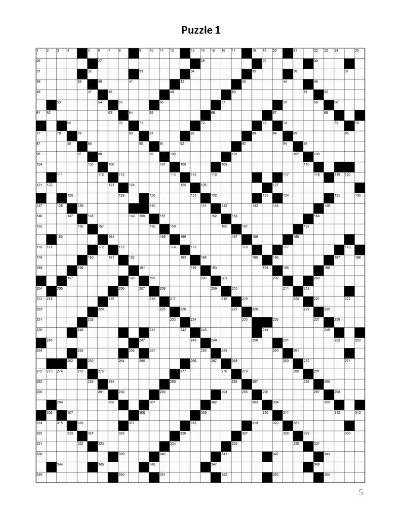 Digital Download 40 Printable Giant Crossword Puzzles For Adults Large Print Easy To Read Mega Size Games With Solutions Etsy