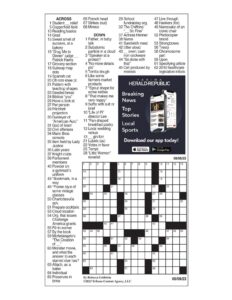 Sunday Crossword Puzzles Evan Birnholz - Free Printable Crosswords