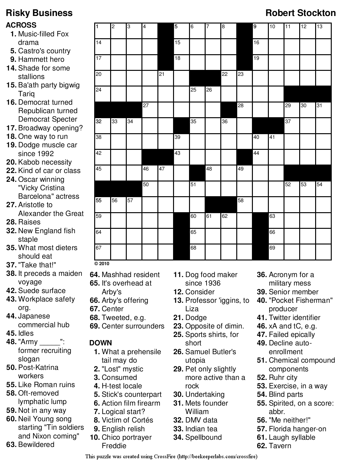 Free Crossword 139 