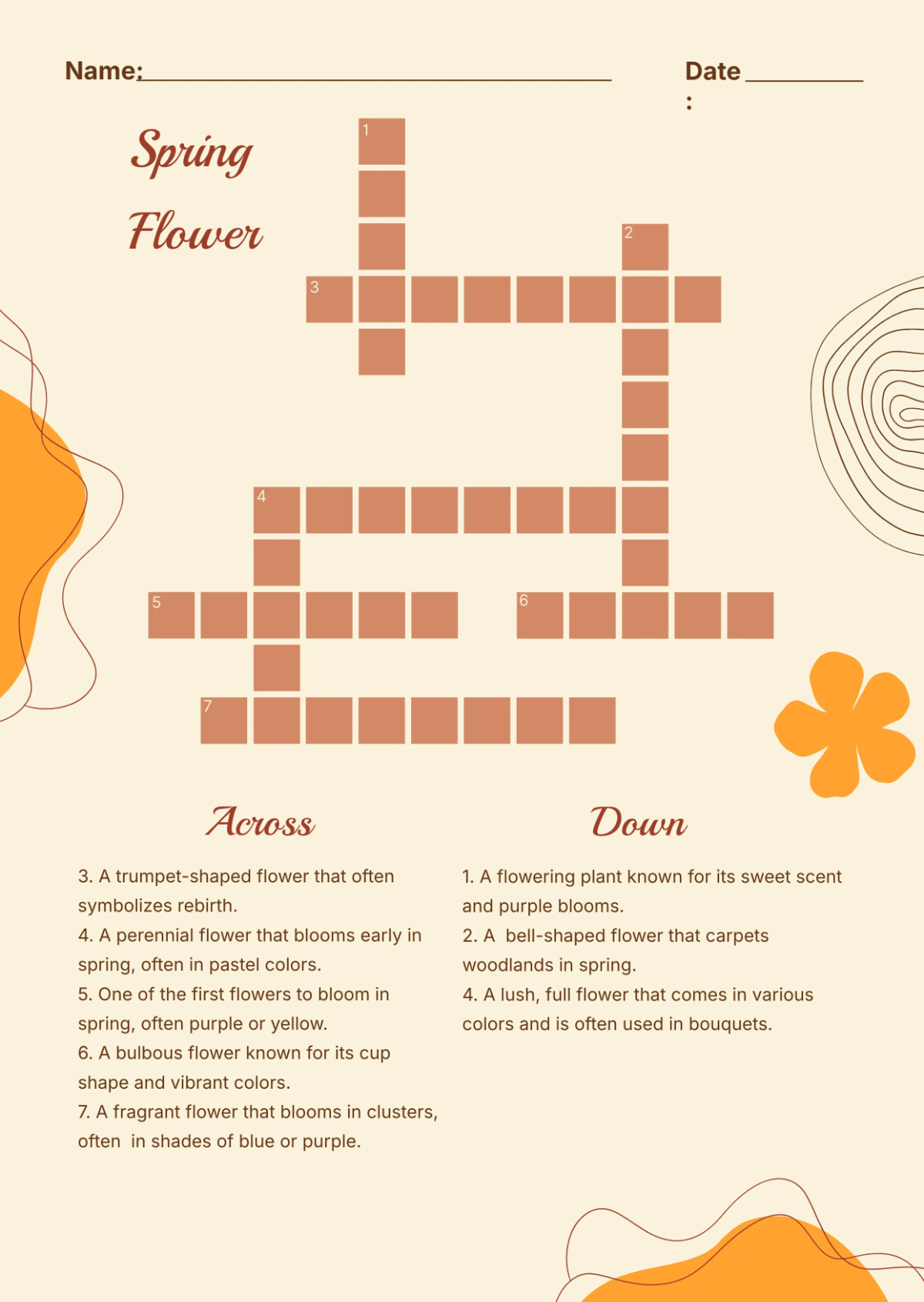 Free Crossword And Mini Crossword To Edit Online