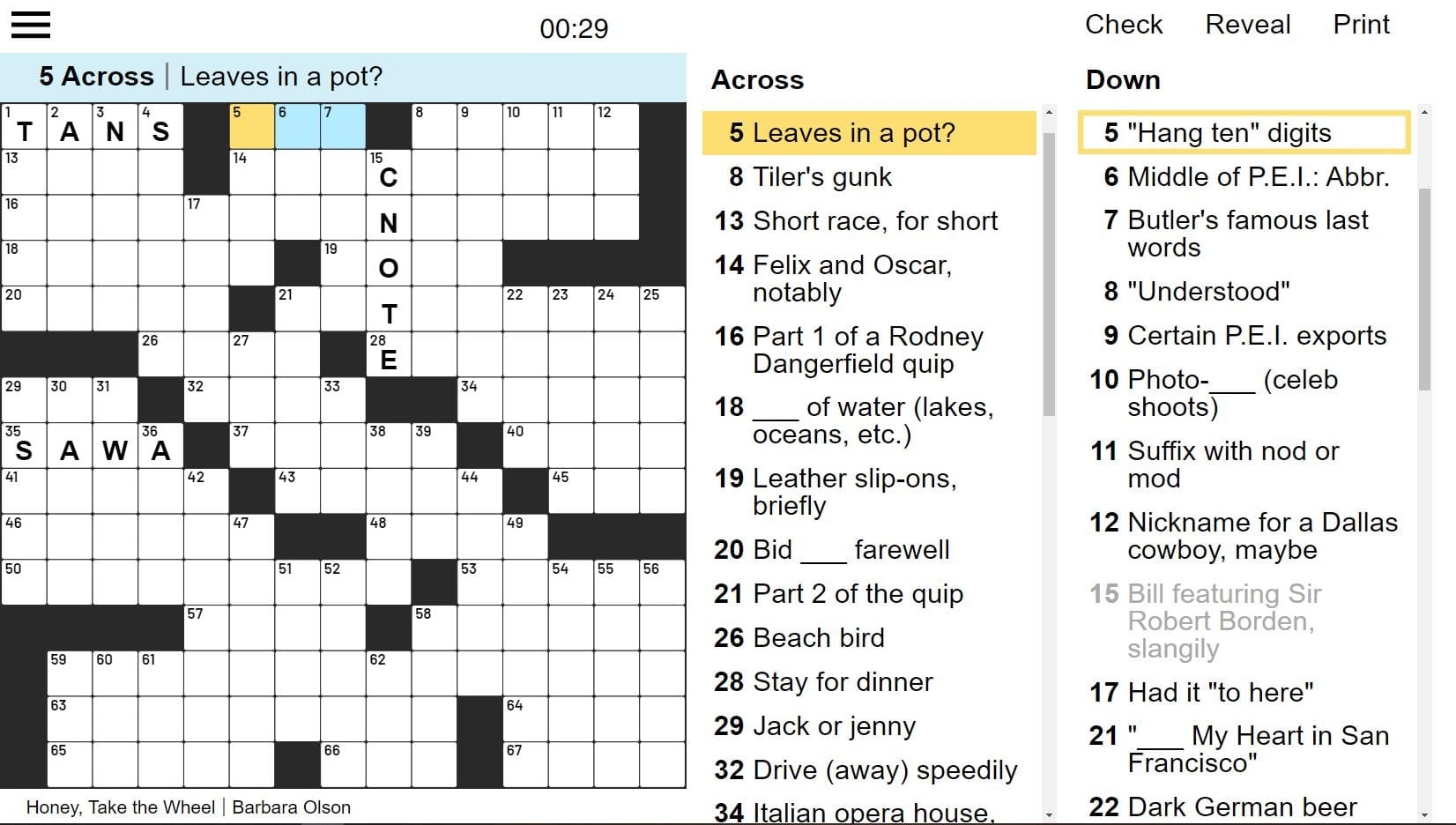 Free Themed Crossword Puzzles Instantly Play Free Themed 