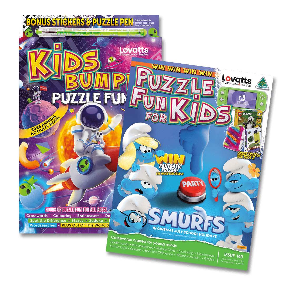 Kids Puzzle Fun Lovatts Crossword Puzzles Games U0026 Trivia