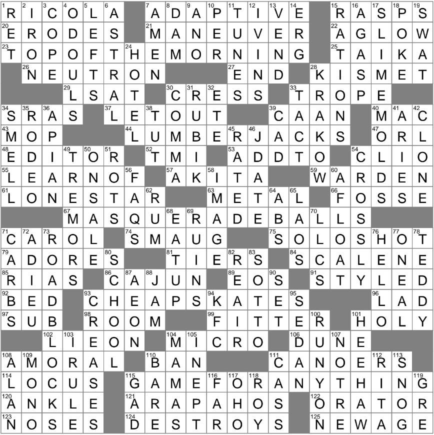 LA Times Crossword 23 Feb 25 Sunday LAXCrossword