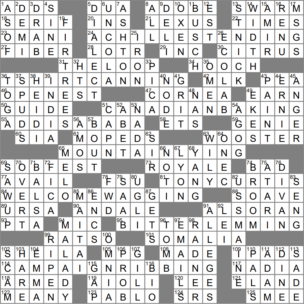 LA Times Crossword 5 Mar 23 Sunday LAXCrossword