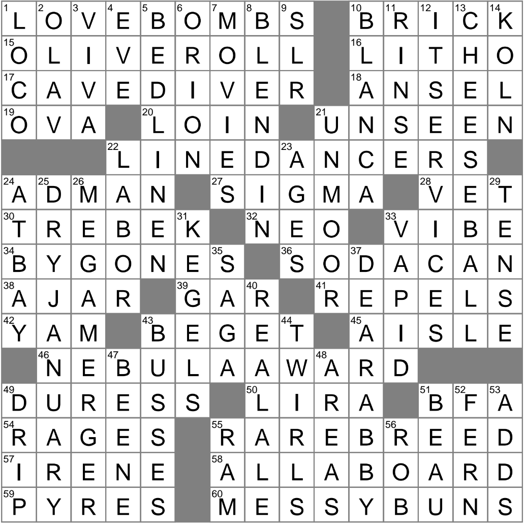 LA Times Crossword 6 Sep 25 Saturday LAXCrossword