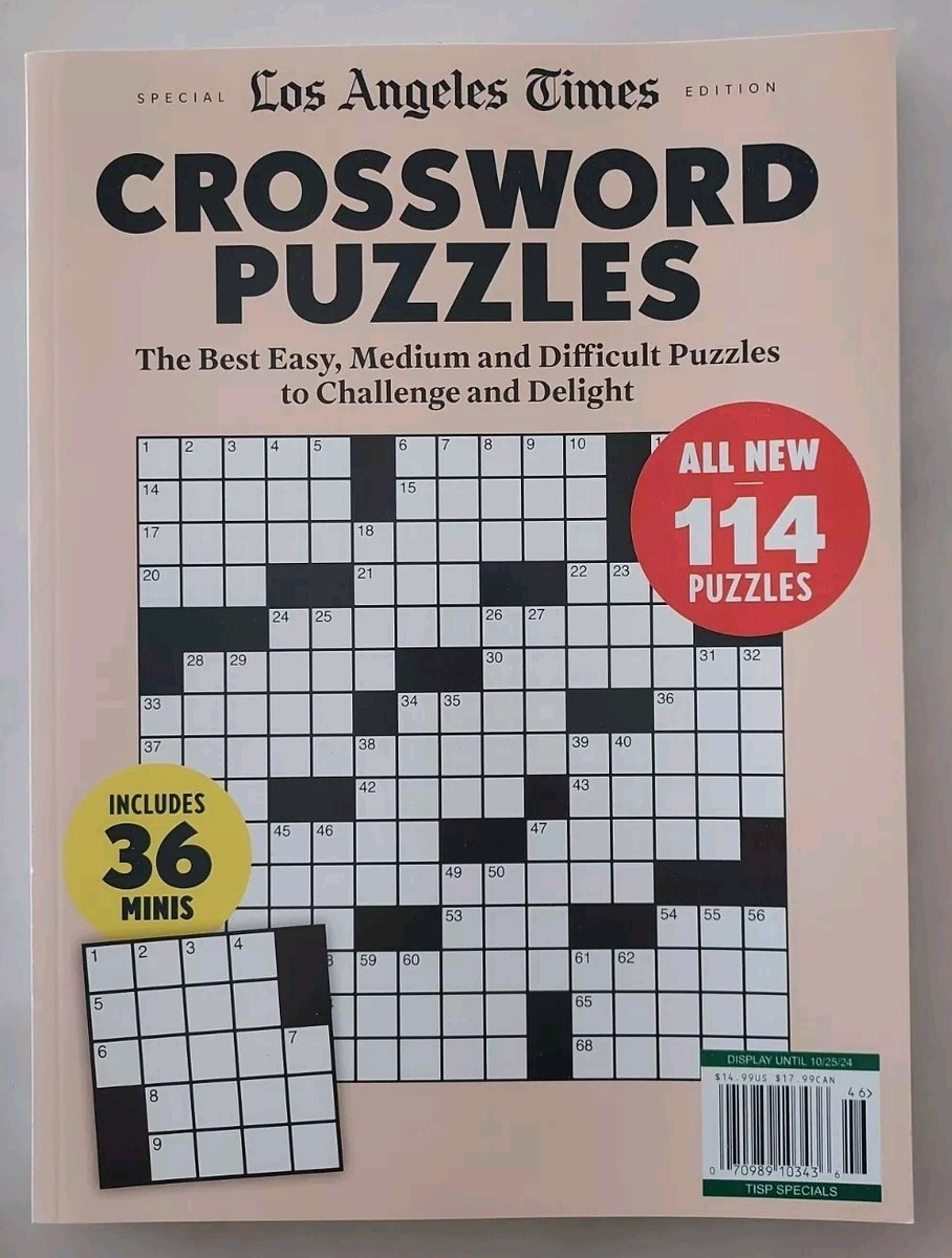 Los Angeles Times Special Edition CROSSWORD PUZZLES Magazine ALL 