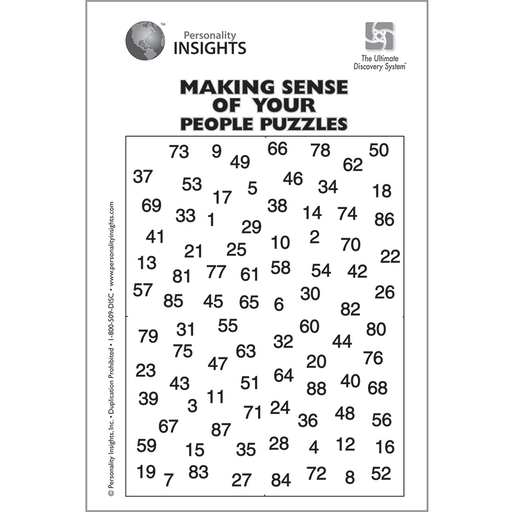 Making Sense Of Your People Puzzle single Personality Insights Inc 