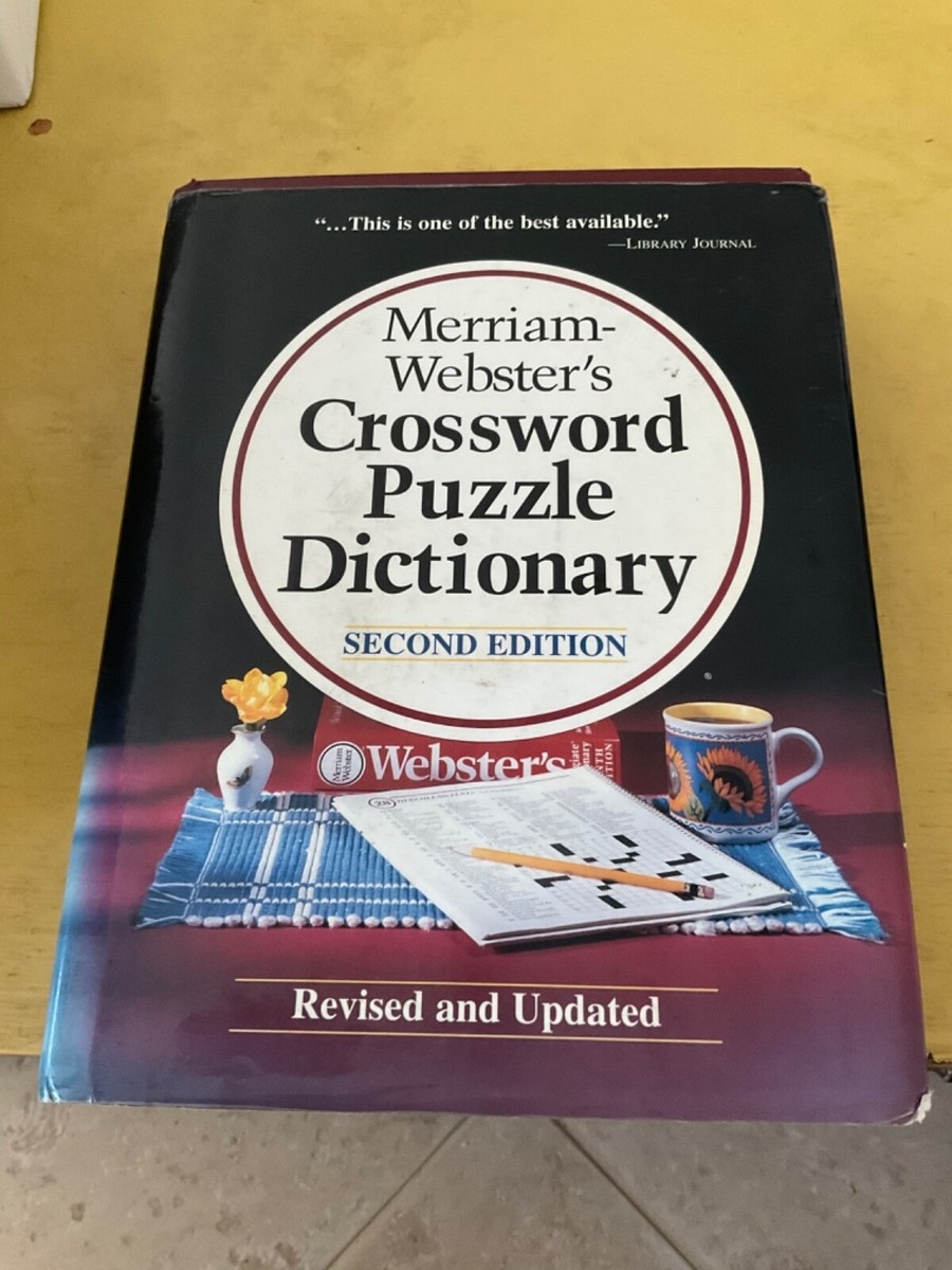 Merriam Webster s Crossword Dictionary Hardcover Book Second Edition EBay