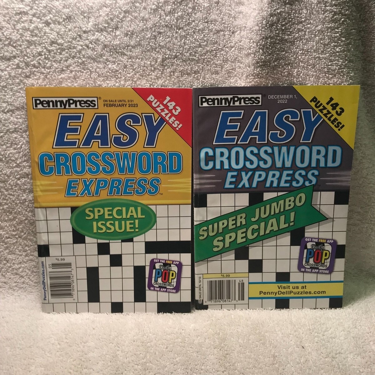 PennyPress Easy Crossword Express Special U0026 Super Jumbo Issues 143 