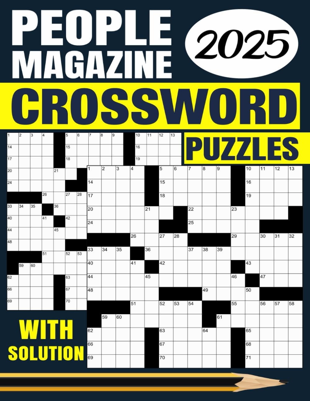 People Magazine Crossword Puzzles With Solution 50 Crossword Puzzles For Adults And Seniors With Solutions