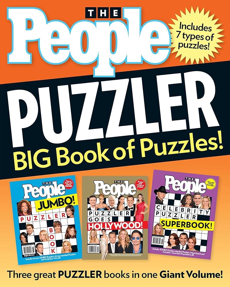 People Puzzler BIG Book Of Puzzles Editors Of People Magazine 9781603209397 Amazon Books