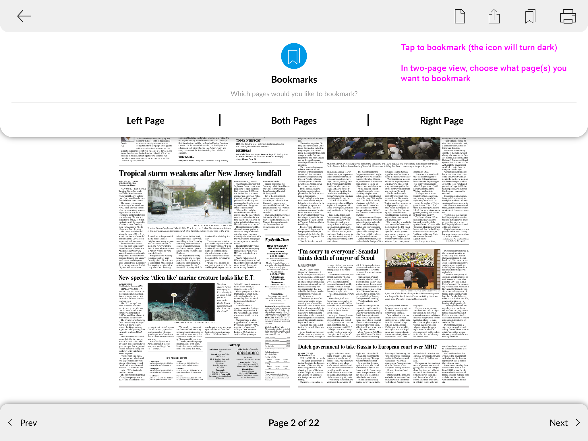 Print Replica App FAQs The Seattle Times