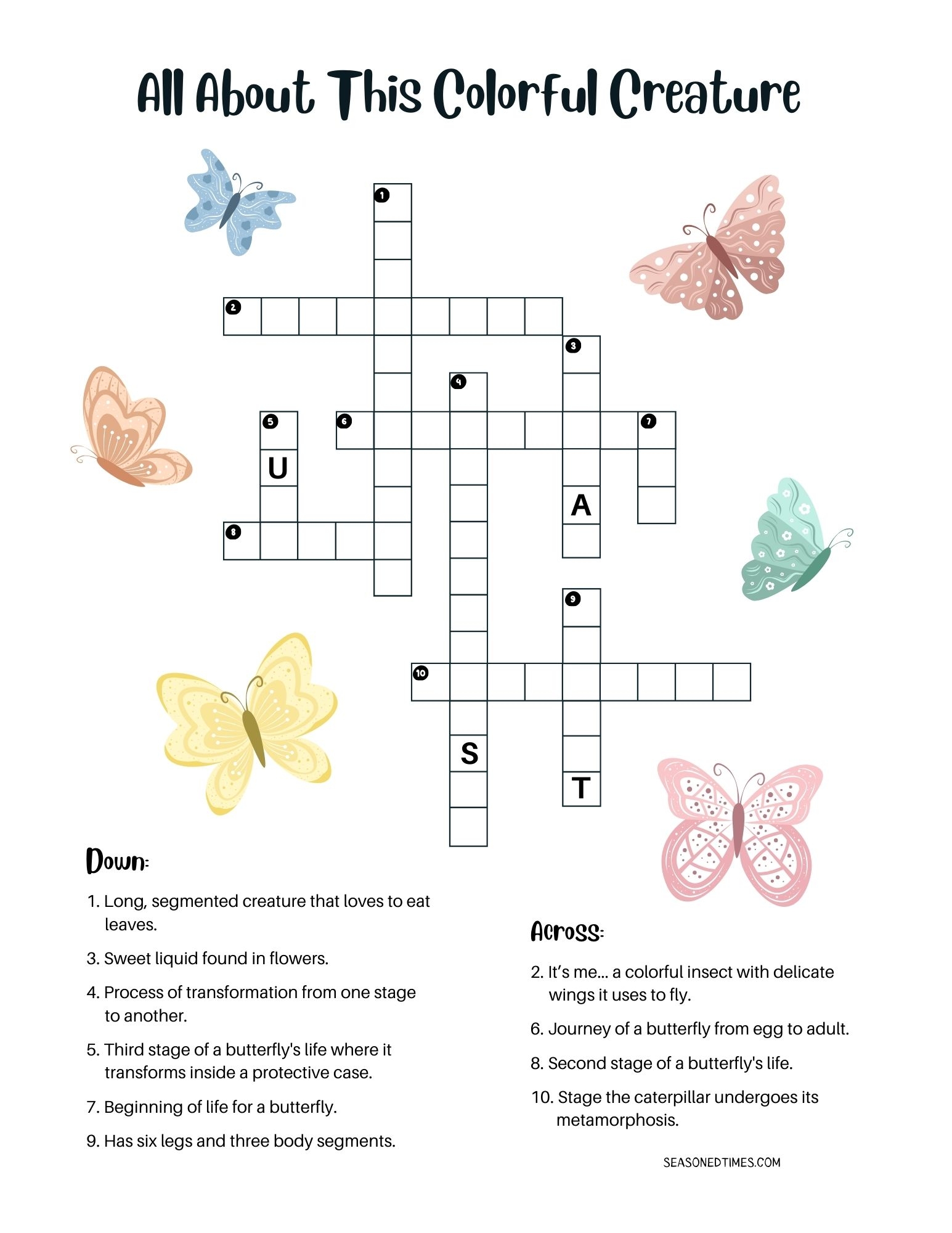Printable Senior Puzzles Seasoned Times