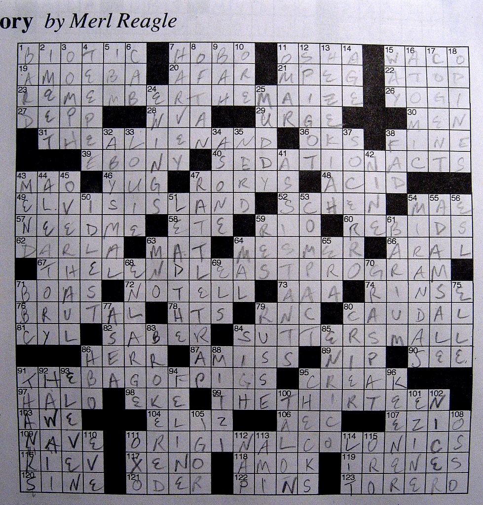 Rewriting History Merl Reagle s Sunday Crossword 4 13 08 Life 