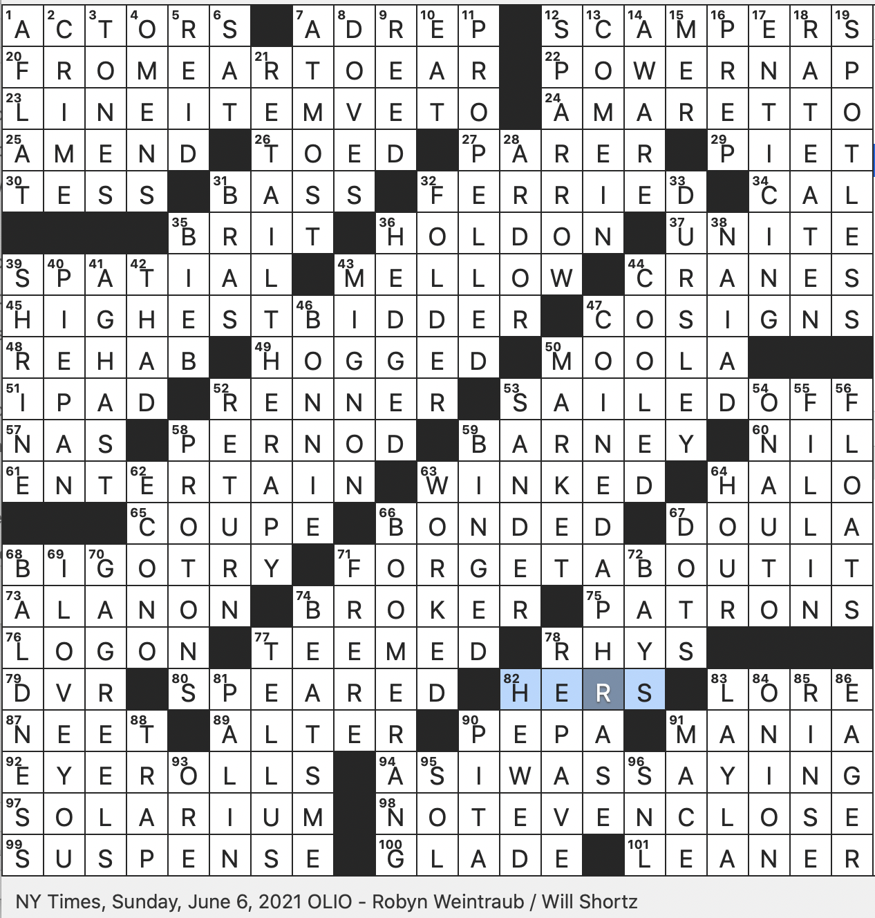 Rex Parker Does The NYT Crossword Puzzle Surname Of Harry 