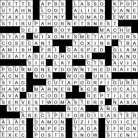 Seattle Times Universal Crossword Daily Printable Crosswords