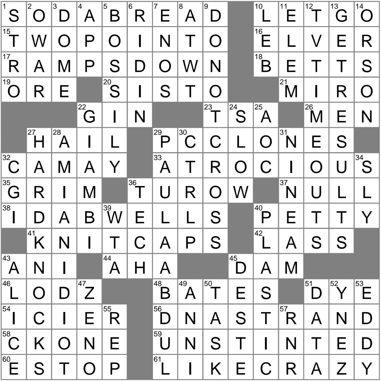 Seattle Times Universal Crossword New York Crossword Puzzle