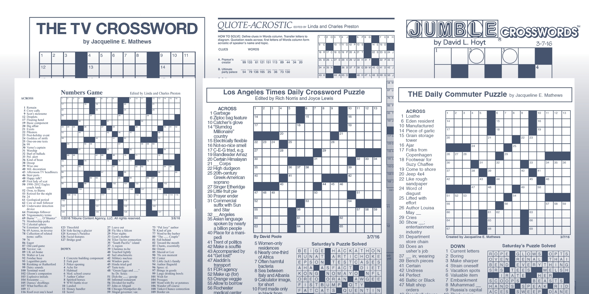 Six Original Crosswords Your Readers Can Rely On Tribune Content 