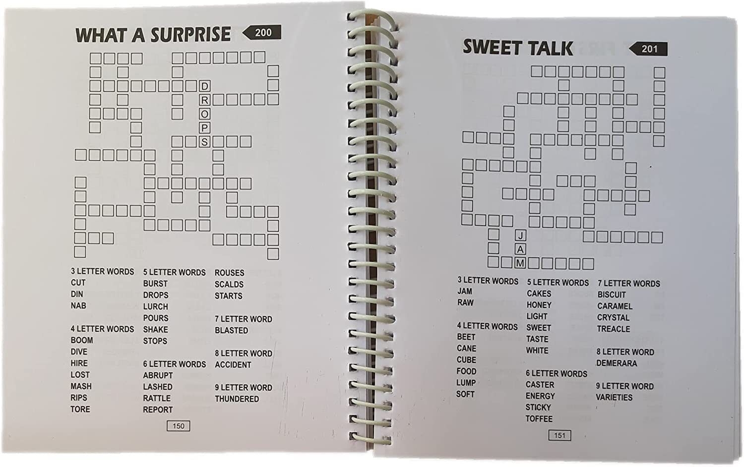 Spiral bound Criss Cross Puzzle Book