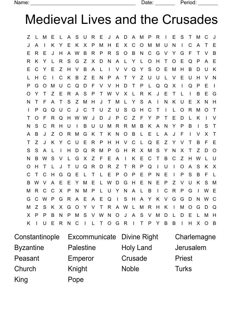 The Crusader Crossword WordMint
