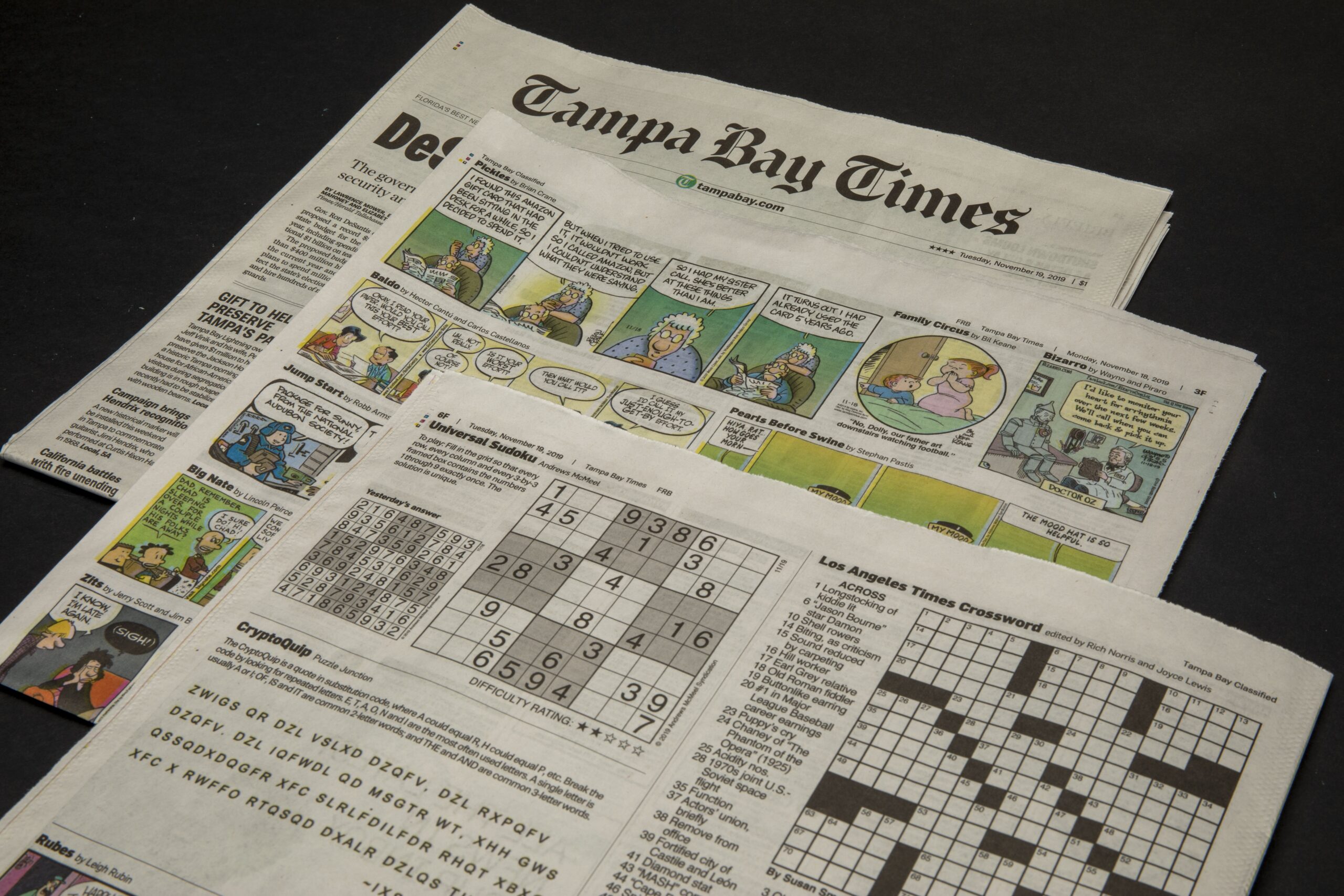 The Will Of The Readers Has Been Heard Crossword Returns To Tampa Bay Times
