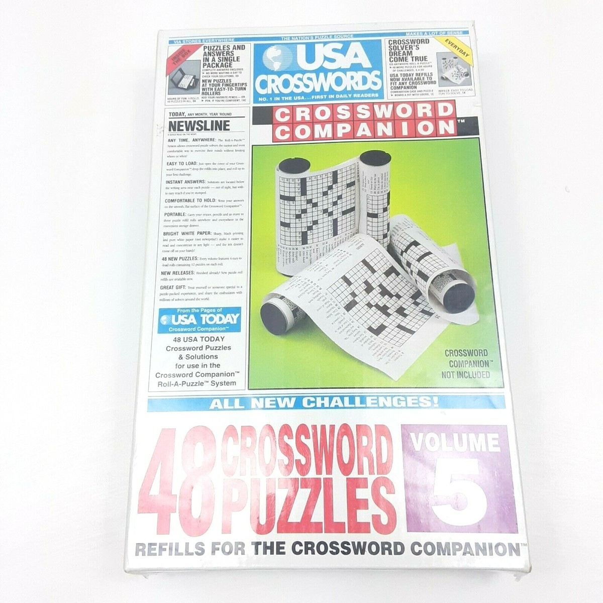 USA Today Crosswords Puzzles Companion Refill 48 Puzzles Volume 5 