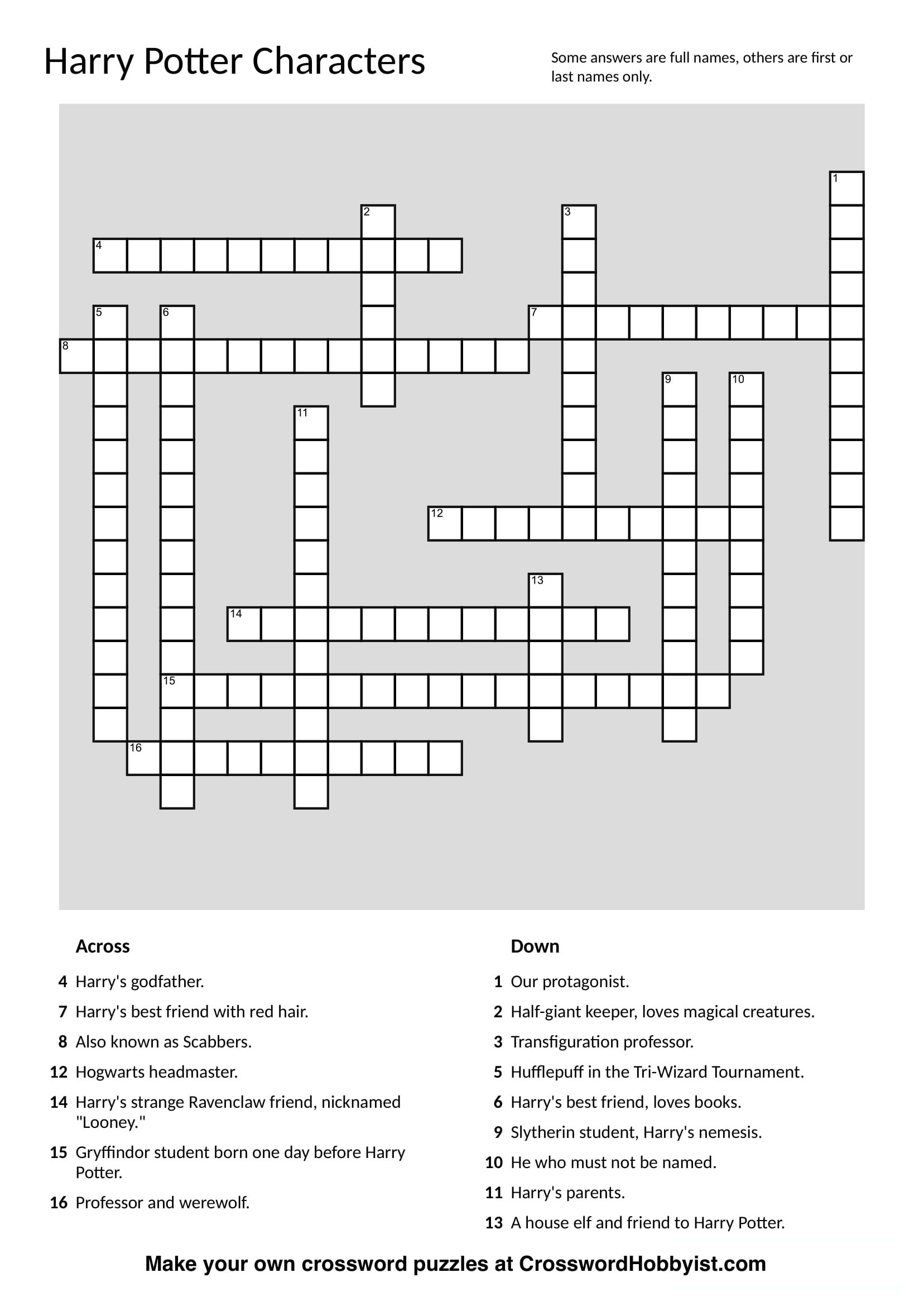 Best Free Printable Crossword Maker Online Printables For Everyone