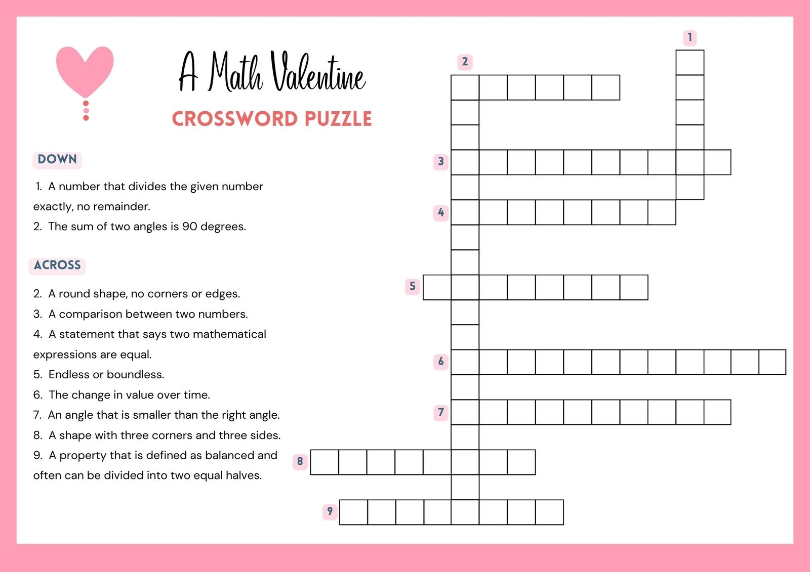 Blank Crossword Puzzle Printable Pdf Printable Wordsearch