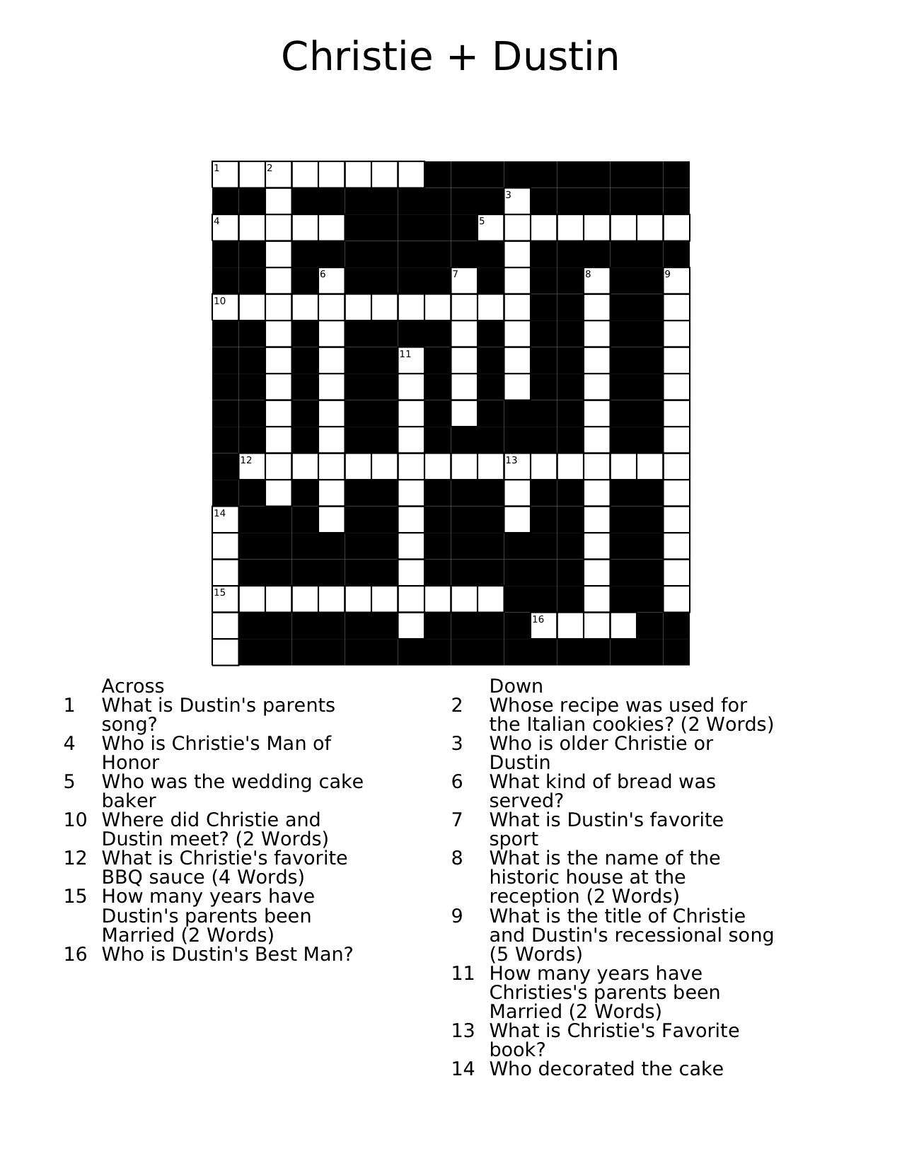 Crossword Puzzle Generator Free Printable Crosswords