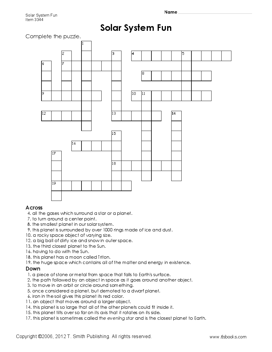Crossword Puzzles For 5th Graders Printable Emma Crossword Puzzles
