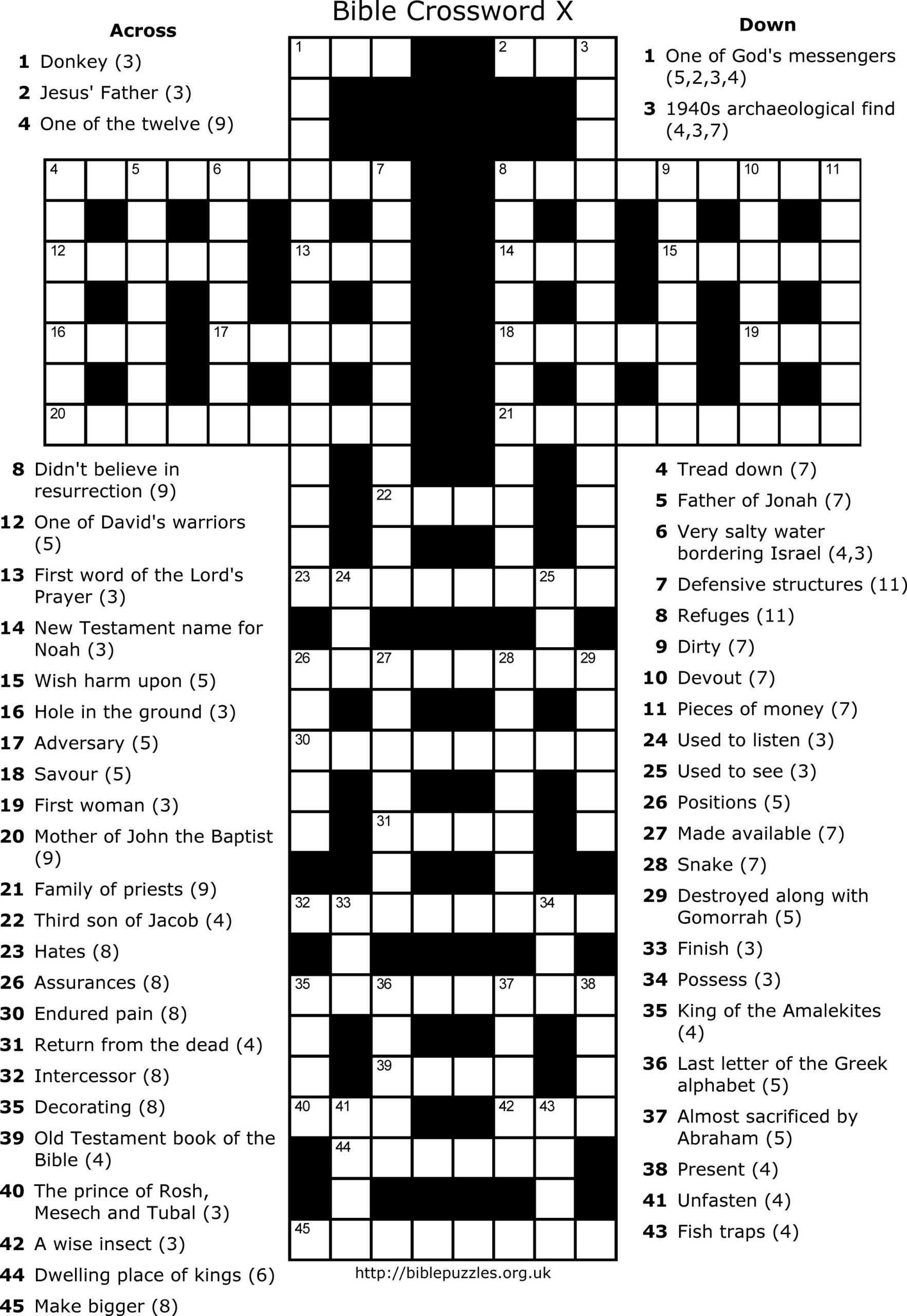 Crossword Puzzles Printable Adults Free Printable Crosswords