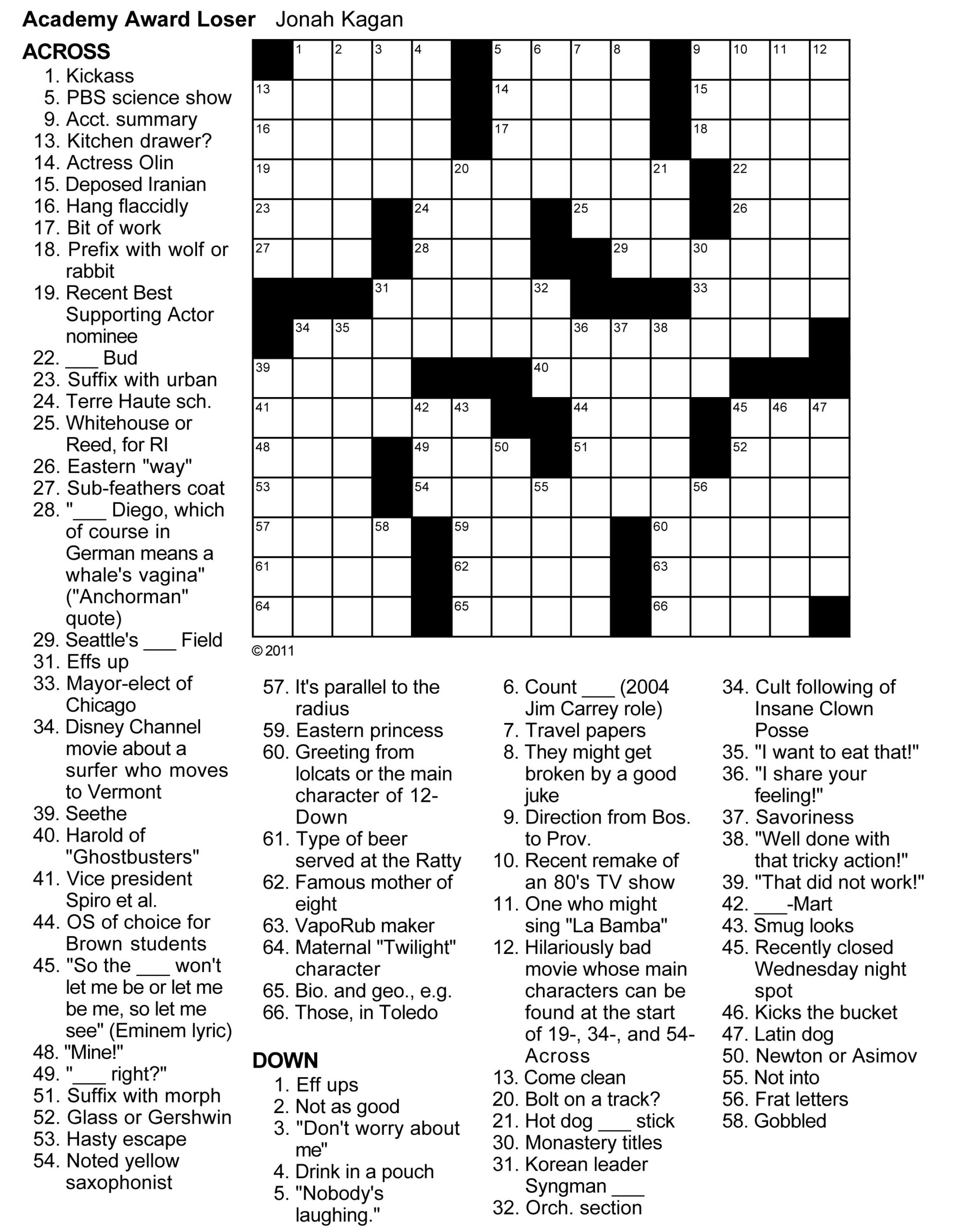 Crosswords Washington Post Printable Crossword Puzzles